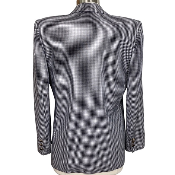 Vintage Worthington Navy Houndstooth Boyfriend Blazer - Picture 5 of 12